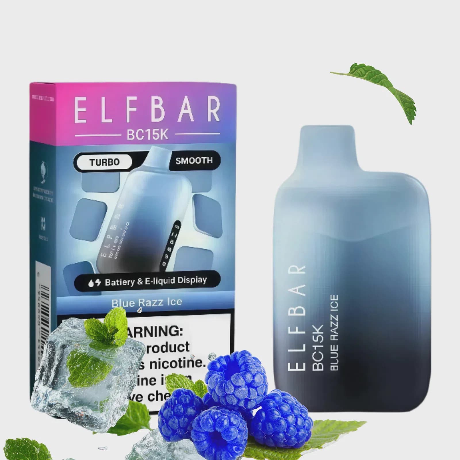 ElfBar BC15K Blue Razz Ice — imagem 3