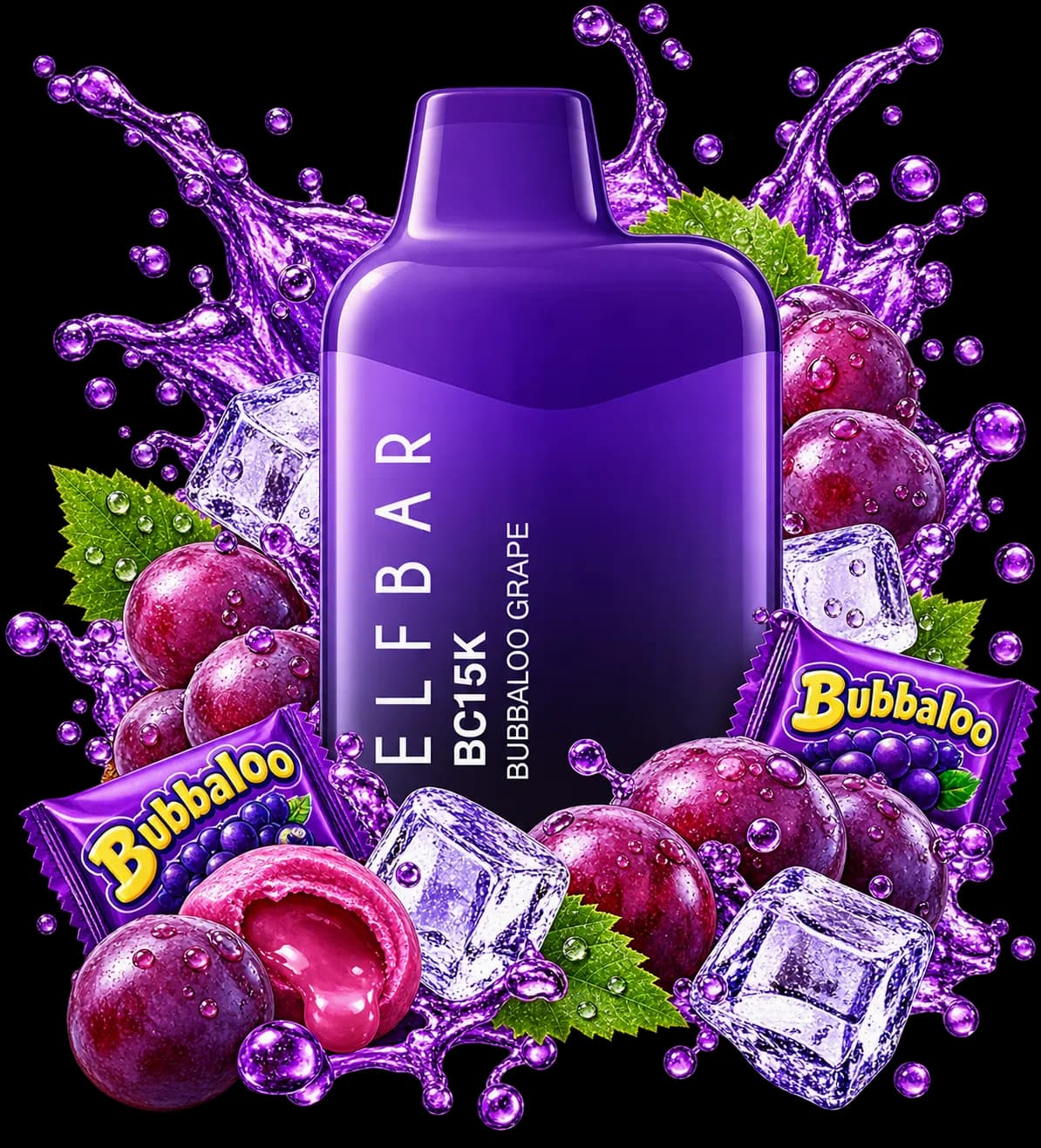 ElfBar BC15K Bubbaloo Grape