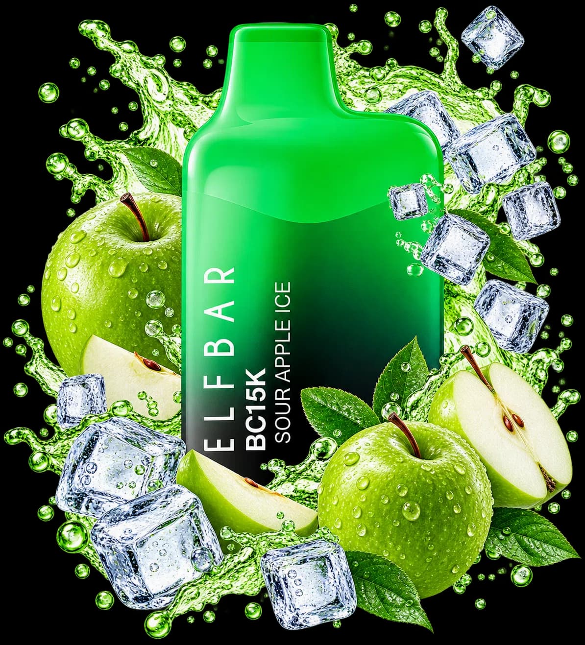 ElfBar BC15K Green Apple Ice